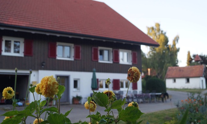 Christazhofen Apartment | Idyllic Farm Apartment in Allgäu with Pool & Fireplace