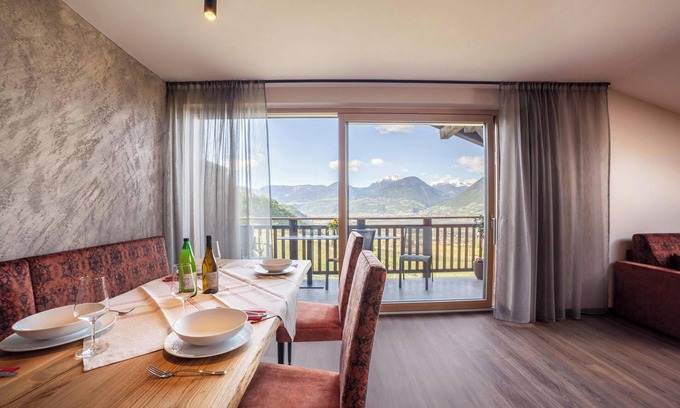 Merano Apartment | Mountain View Retreat: Zypresse with Wi-Fi & Garden Access