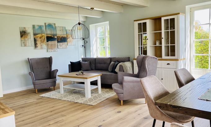 Kalkhorst House | Cozy Countryside Retreat with Playground and Ocean View