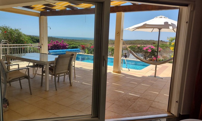 Vila do Bispo Villa | Oceanfront Ingrina Sea View Home with Pool & Family Amenities