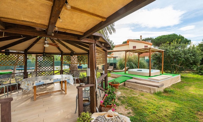 Sarroch House | Villa Diana: Oceanfront Retreat with Private Whirlpool & Terrace