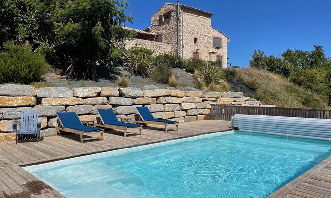 Les Mages House | Stunning Vacation Rental in Les Mages with Pool & Ocean View