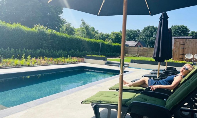 Helchteren Villa | Discover De Winning: Oceanfront Oasis with Pool & Hot Tub