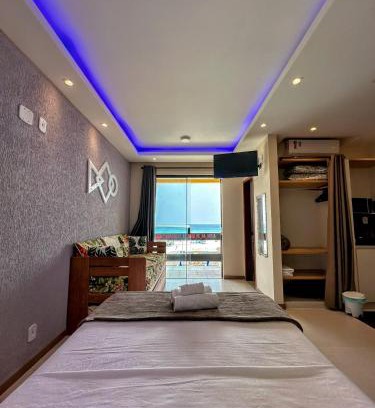 Praia Grande Apartment | Relaxing Varandas ao Mar Loft 302 with Oceanfront Pool