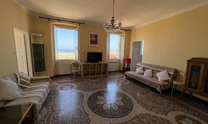 Camogli Apartment | Scenic Vasto Apartment with Ocean View, Steps from the Beach
