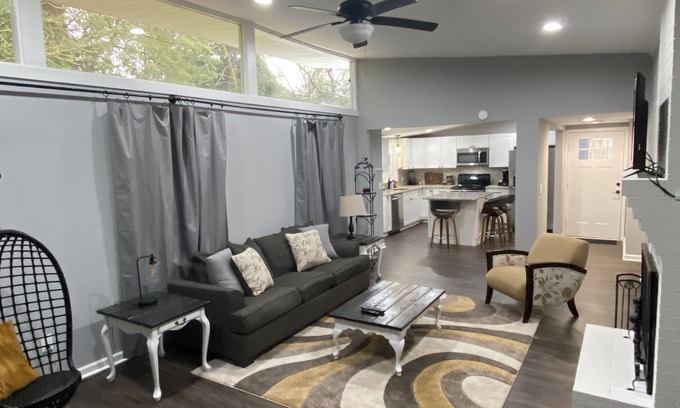 Clemson House | Inviting Stay with Vaulted Ceilings & Pet-Friendly Amenities