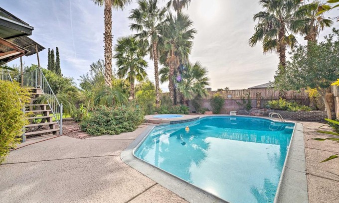 Charleston Preservation House | Relaxing Vegas Oasis Home with Pool & Spa, 7 Miles to Strip