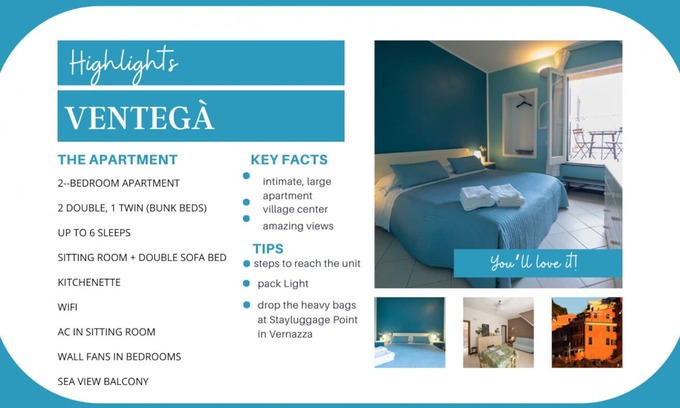 Vernazza Apartment | Ventegà Sea View Apartment: Guest Rated 10/10, Pet Friendly