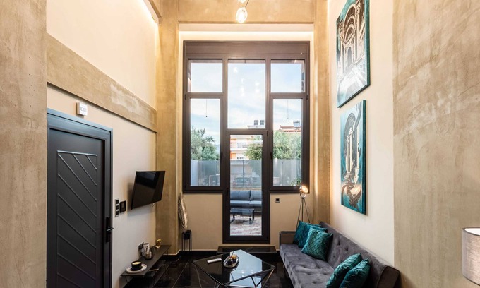Anatolikos Sinikismos Apartment | Elevated Stay at Ventiri Lofts with Private Garden Access