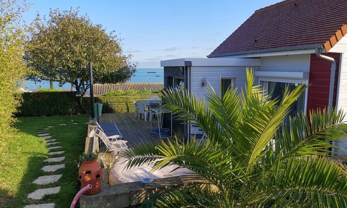Saint-Come-de-Fresne Ski Chalet | Beautiful Sea View at La Plage, Just 300m from Beach
