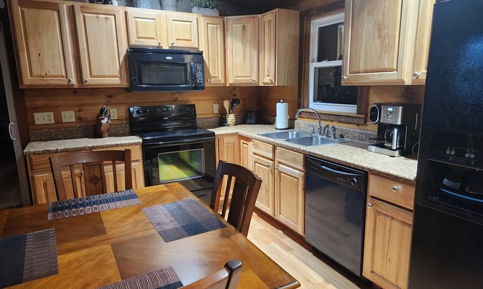 Beech Mountain Cabin | Cozy Beech Stone Cabin: Pet Friendly, Hot Tub & Spa