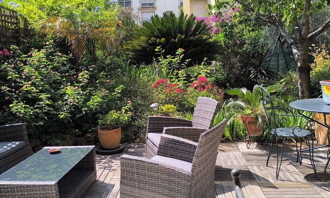 Saint-Laurent-du-Var Apartment | Serene 3-Room Apartment with Private Garden Near Beach