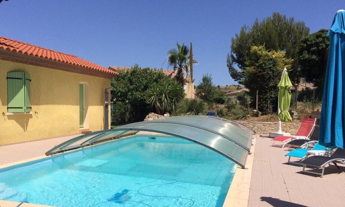 Nissan-lez-Enserune Villa | Delightful 2 Bedroom Cottage with Pool in Languedoc