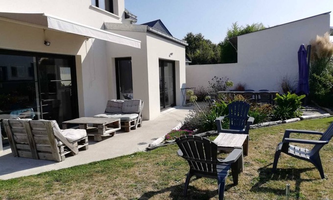 Penestin House | Modern Oceanfront Retreat: 9.6 Rated, Sleeps 10 Guests