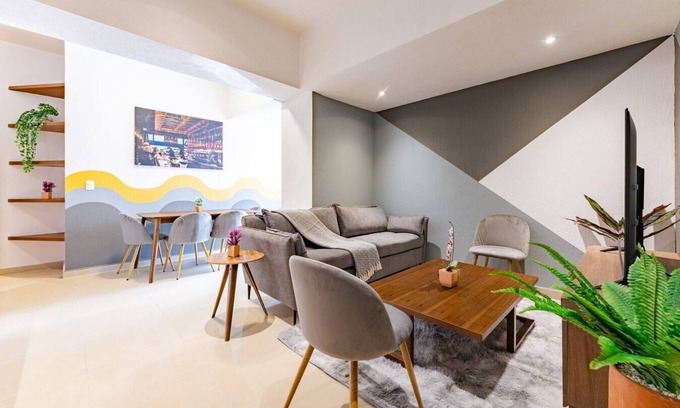 Anahuac Apartment | Modern Apt with Rooftop and Spa in Anáhuac