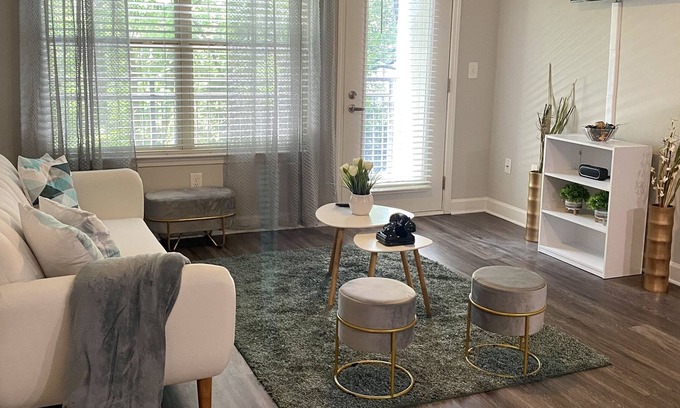Dunwoody Apartment | VIBES: 2BD/2BTH with Pool & Tesla Rental Option