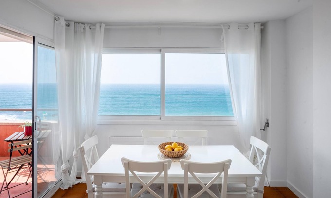 Sant Vicenc de Montalt Apartment | Beachfront Victoria: Top Rated with Pool and Spa Amenities