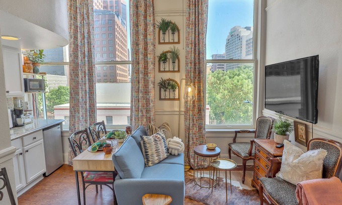 Main - Military Plaza Apartment | Riverside Retreat: 1 BR King Bed Apt with Kitchen Access