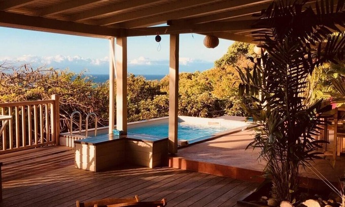 Capesterre-de-Marie-Galante House | Villa Kaz a Bulle: Sea View Retreat with Private Pool