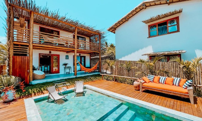 Curuipe House | Escape to Heruê Vila Praia do Espelho with Ocean Views