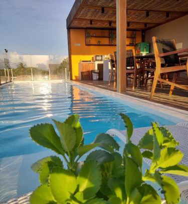 Sao Miguel de Touros House | Relaxing Vila Mistral: 4-Star Stay with Ocean Views & Pool