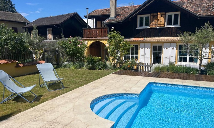 Publier House | Villa Évian-les-Bains: Ideal Retreat with Pool & Kitchen