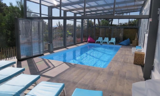 Anglet House | Elegant Villa with Pool, Golf Access & Ocean Views