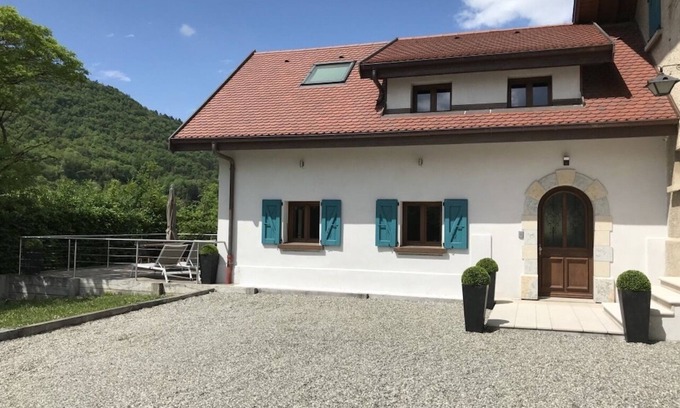 Sevrier House | Idyllic Villa Steps from Lake Annecy with Terrace & Parking
