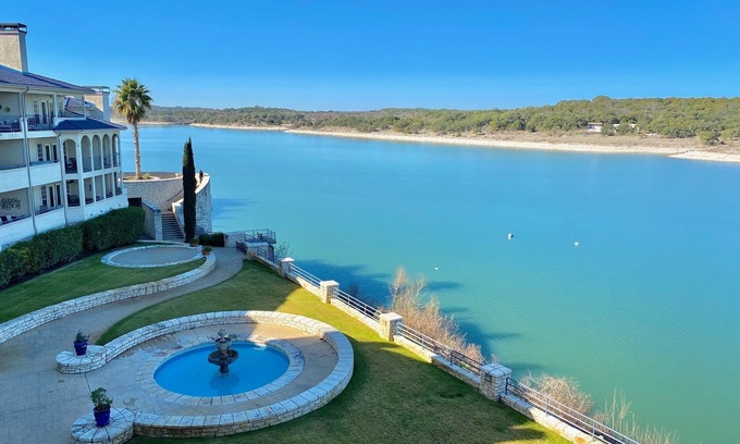 Lago Vista Condo | Villa 2302: Lakefront Retreat with Private Grill & Spa