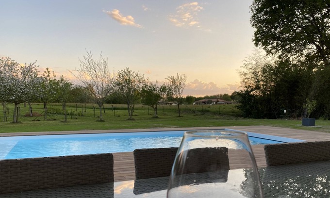 Oeyreluy Villa | Villa 30 minutes from HOSSEGOR heated swimming pool on 2200m2 of garden