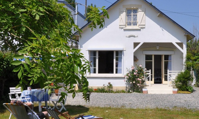 Agon-Coutainville House | Relaxing Villa Steps from the Beach with Garden & Ocean Views