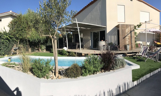 Torreilles House | Ideal Villa with Pool & Garden, Steps from the Beach