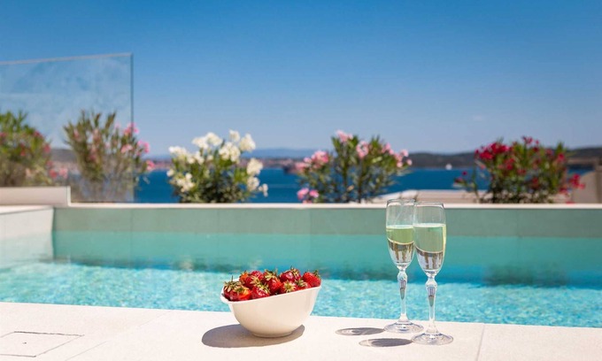 Seget Donji Villa | Villa Adria View: Heated Pool & Oceanfront Bliss