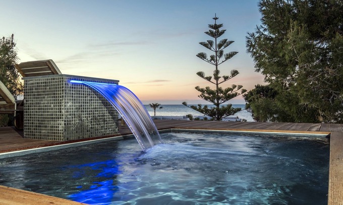Agii Apostoli Villa | Experience Villa AERAS: Oceanfront Terrace Retreat