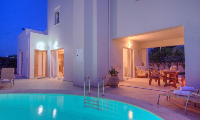 Agios Vasileios House | Villa Alkisti: Private Pool Retreat in Village Center