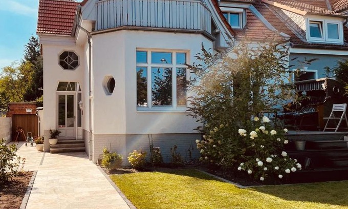 Eckernfoerde Villa | Beachfront Villa am Strand: Pet-Friendly Retreat with Spa
