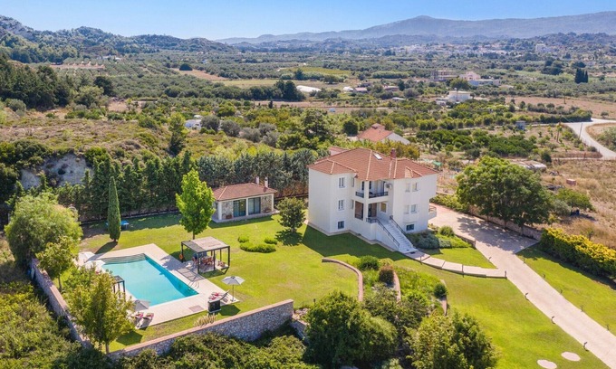 Kremasti Villa | Relaxing Villa Amarandes with Private Pool & Family-Friendly Amenities