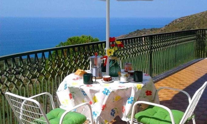 Marina Di Camerota Villa | Villa Amelia: Panoramic Retreat with Spa and Family Amenities