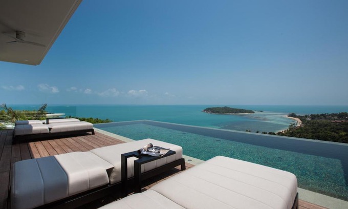 Choeng Mon Villa | Villa Amylia Ruby: Unmatched Seaview and Top Guest Rating