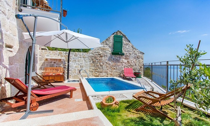 Brela Villa | Inviting Villa Andrea: Private Pool in Beautiful Brela