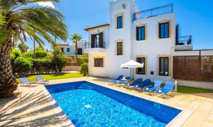 Latchi Villa | Villa Anna: 4-Star Retreat with Pool & Family Amenities