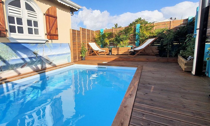 Trois-Rivieres Villa | Villa Anolis in Sainte Luce, swimming pool, sea view, classified 4 ****