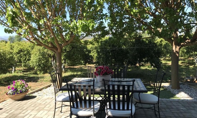 Drepano Villa | Idyllic Villa Apartment with Private Garden by the Beach