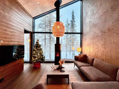 Akaslompolo House | Villa Arctic Trail, Apartment A - Aurora view hot tube - Sauna - Lapland holiday