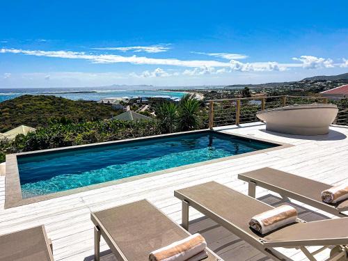 Cul de Sac Villa | Villa Atao: Breathtaking Views of Orient Bay Await You