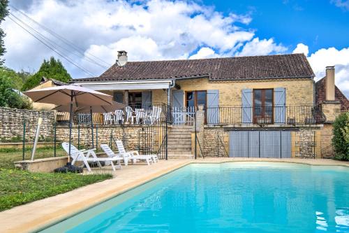 Tursac House | Villa avec piscine à la campagne