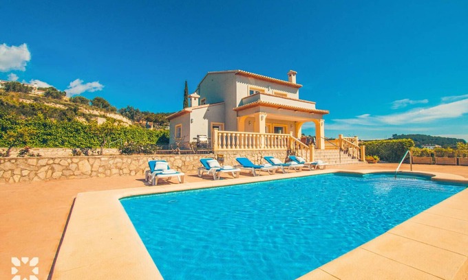 Teulada Villa | Villa AZALEA: Family-Friendly Retreat with Pool & Spa