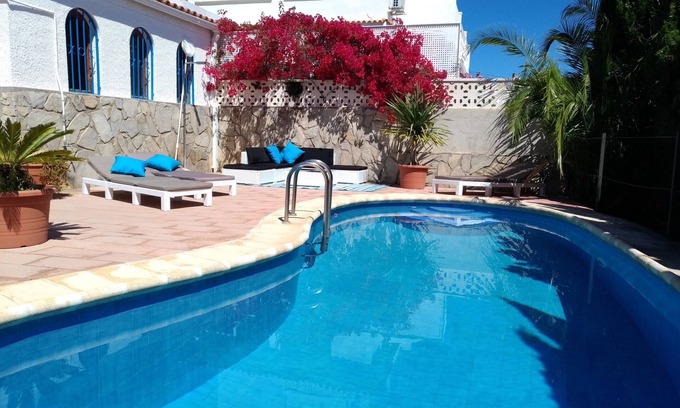 Peniscola Villa | Villa Azul: Private Pool Chalet with Oceanfront Bliss