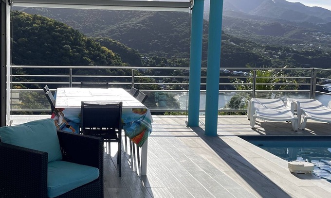 Malendure Villa | Villa Bacaly: Oceanview Retreat Just Steps from the Beach
