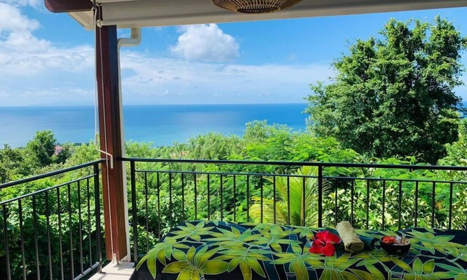 Sainte-Luce House | Indulge at Villa Bauhinia: Pool & Oceanfront Bliss